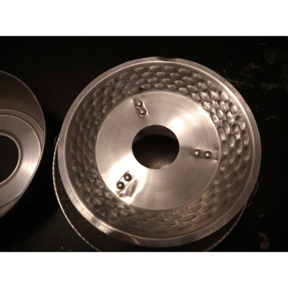 Vintage Nasco Italy 3 Pc Hammered Aluminum Casserole Dish / Cooking piece/ Cover - Picture 9 of 12